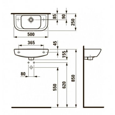 Раковина Laufen Pro B 816957 белая