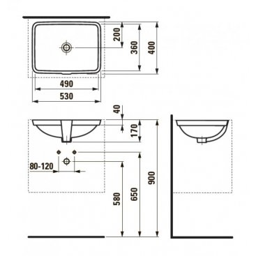 Раковина Laufen Pro S 811960 белая