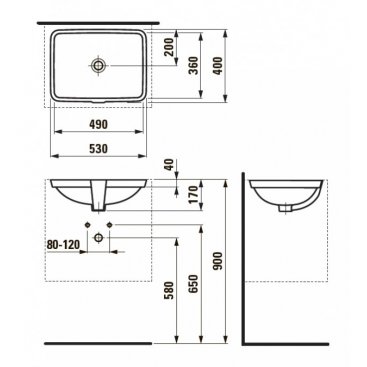 Раковина Laufen Pro S 811961 белая