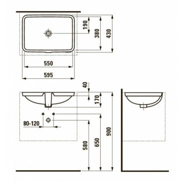 Раковина Laufen Pro S 811963 белая