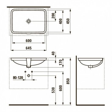 Раковина Laufen Pro S 811969 белая