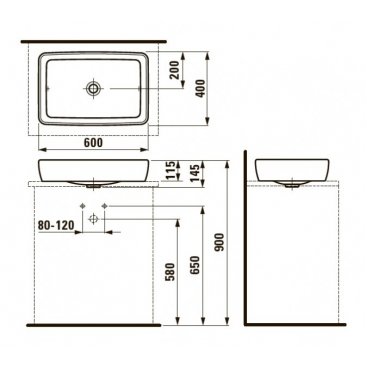 Раковина Laufen Pro S 816952 белая