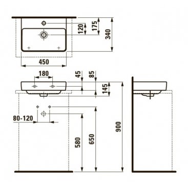 Раковина Laufen Pro S 816961 белая