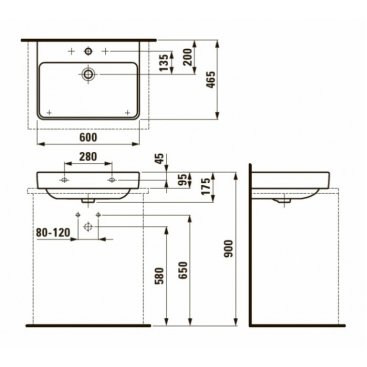 Раковина Laufen Pro S 816963 белая