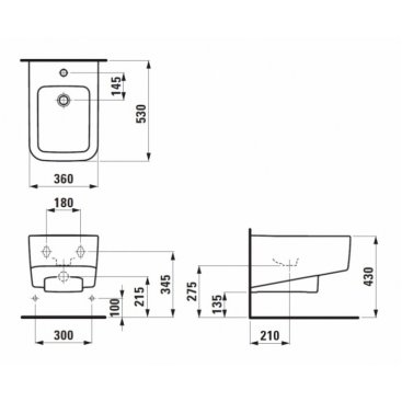 Биде Laufen Pro S 830961 белое