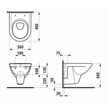 Унитаз Laufen Pro 820952