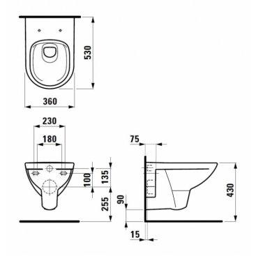 Унитаз Laufen Pro 820960 белый