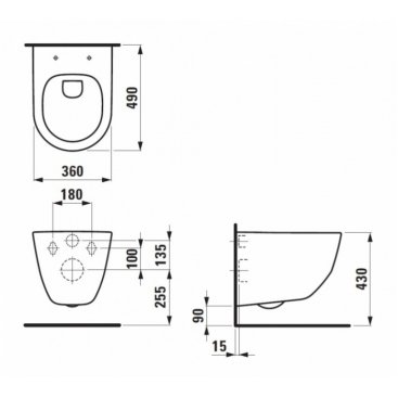 Унитаз Laufen Pro 820965 белый