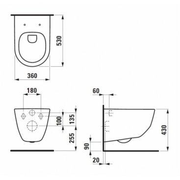 Комплект Laufen Pack Pro 8.6996.6.000.000.R