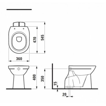 Унитаз Laufen Pro 821957 белый