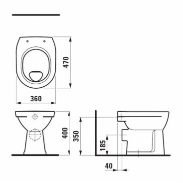 Унитаз Laufen Pro 821958 белый