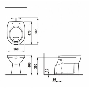 Унитаз Laufen Pro 821959 белый