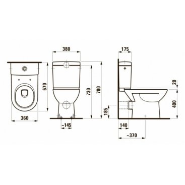 Унитаз Laufen Pro 824956 белый