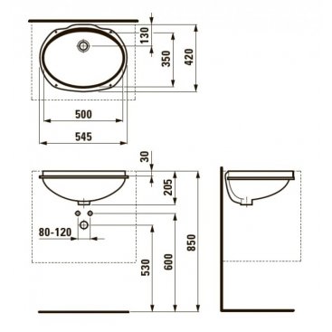 Раковина Laufen Savoy 813192 белая