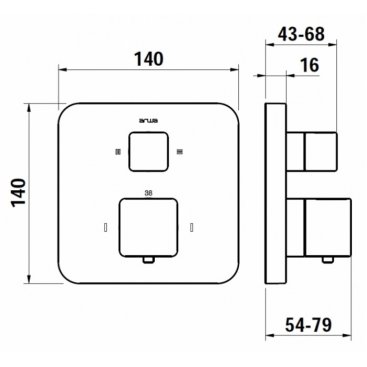 Смеситель для душа Laufen Sense 3.3339.6.004.000.1