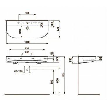 Раковина Laufen Sonar 810347 белая