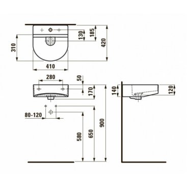 Раковина Laufen Sonar 815341 белая