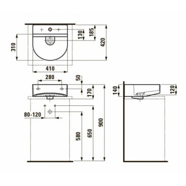 Раковина Laufen Sonar 816341 белая