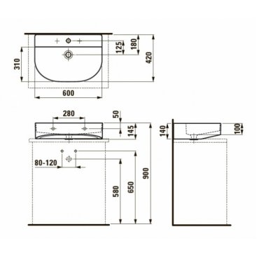 Раковина Laufen Sonar 816342 белая