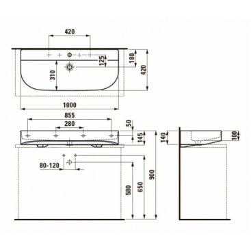 Раковина Laufen Sonar 816347 белая