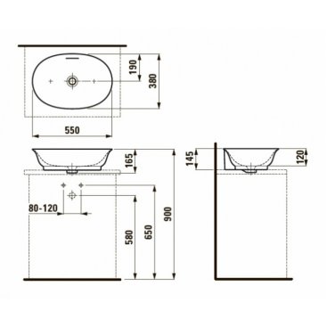 Раковина Laufen The New Classic 812853 белая