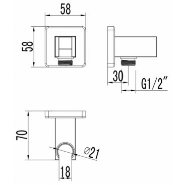 Штуцер Lemark LM4585C