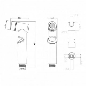 Гигиенический душ Lemark LM8088C