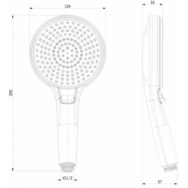 Душевая лейка Lemark LM8126C