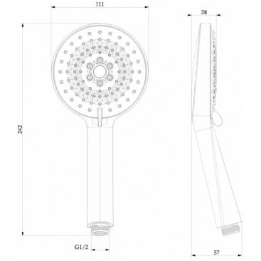 Душевая лейка Lemark LM8127C