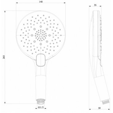 Душевая лейка Lemark LM8128C