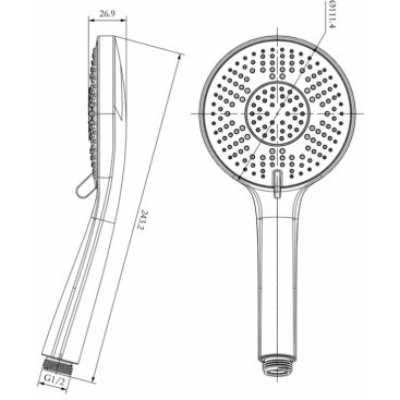 Душевая лейка Lemark LM8154C