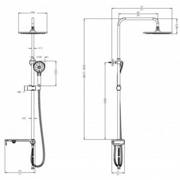 Душевая стойка Lemark LM8810C