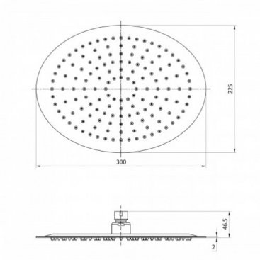 Верхний душ Lemark LM9484S