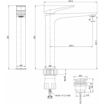 Смеситель для раковины Lemark Allegro LM5909CW