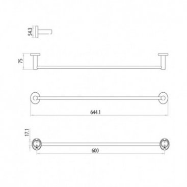 Полотенцедержатель Lemark Atlantiss LM3238C