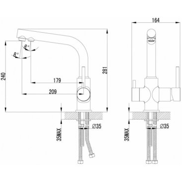 Смеситель для кухни Lemark Comfort LM3061PGS