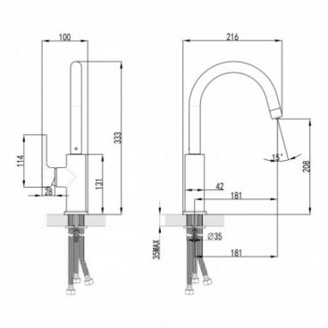 Смеситель для кухни Lemark Comfort LM3073C