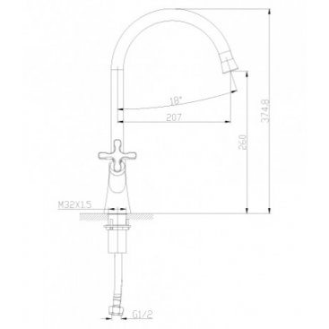 Смеситель для кухни Lemark Duetto LM5704C