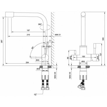 Смеситель для кухни Lemark Expert LM5061BL