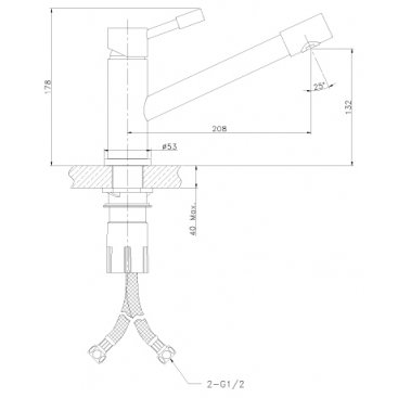 Смеситель для кухни Lemark Expert LM5072S