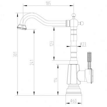 Смеситель для кухни Lemark Jasmin LM6605ORB