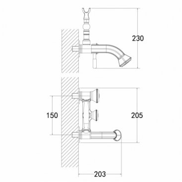 Смеситель для ванны Lemark Jasmin LM6612B