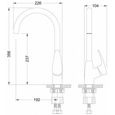 Смеситель для кухни Lemark Linara LM0405PAN