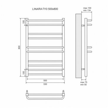 Полотенцесушитель электрический Lemark Linara 500x800