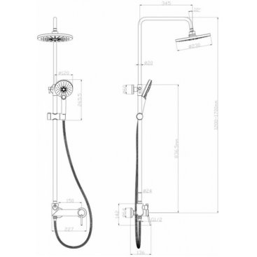 Душевая стойка Lemark Minima LM3860C