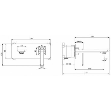 Смеситель для раковины Lemark Mista LM6426WG