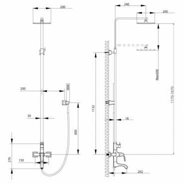 Душевая стойка Lemark Nubira LM6262ORB