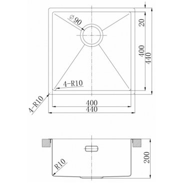 Мойка кухонная Lemark Olanga 440 9936123