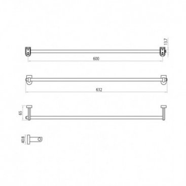 Полотенцедержатель Lemark Omega LM3138C