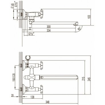 Смеситель для ванны Lemark Praktica LM7541C